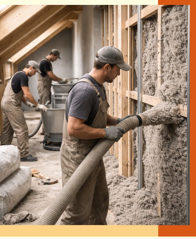 Утепление таунхауса эковатой в Переславле-Залесском от 2283 руб./м² — монтаж и задувка | ТепломастерПрс
