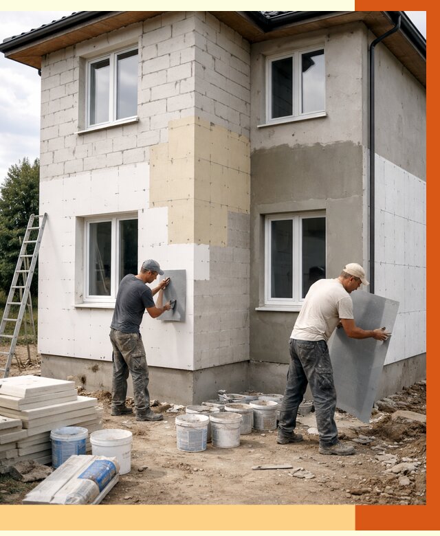 Утепление дома из газобетона в Переславле-Залесском от 4359 руб./м² — заказать у ТепломастерПрс